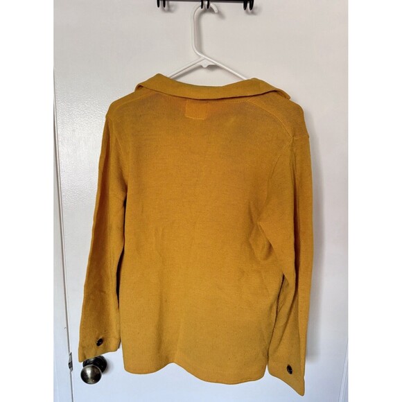 Vintage 1968 Grewe 100% Wool Yellow Red High School Sweater Avantes Reed - Picture 3 of 13